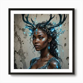 Deer Head Art Print