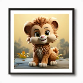 Lion Cub 28 Art Print