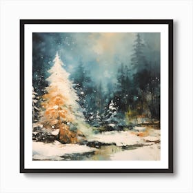 Nostalgic Fir Spectra Art Print