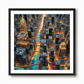 Chicago Cityscape Art Print