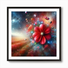 Flowers In The Sky 1 Art Print