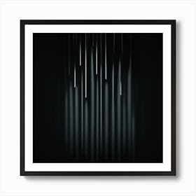 Vertical Volumetric Light On Black Background 1150266463 Affiche