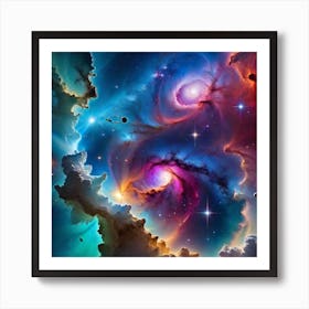 Galaxy Nebula Art Print