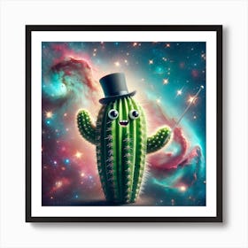 Cosmic Cacti Conductor Art Print