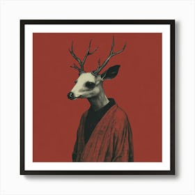 Deer Head 4 Art Print