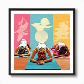 Yoga Pose 1 Art Print