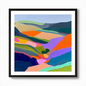 Colourful Abstract Yorkshire Dales National Park England 3 Art Print