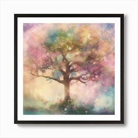 Tree In The Sky 3 Art Print