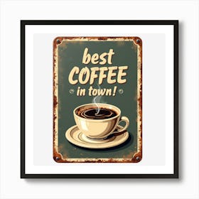 Best Coffee In Town Art Print