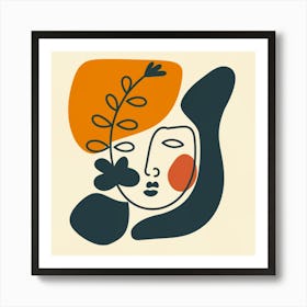 Woman'S Face 4 Art Print