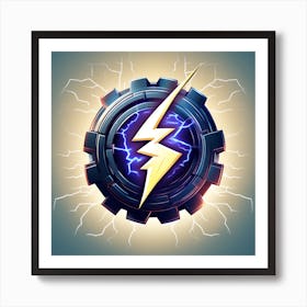 Lightning Bolt 1 Art Print