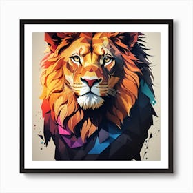 Lion Head Art Print