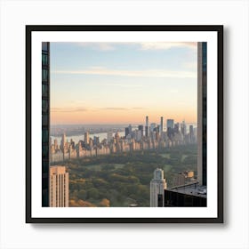 Morning New York City Skyline Art Print