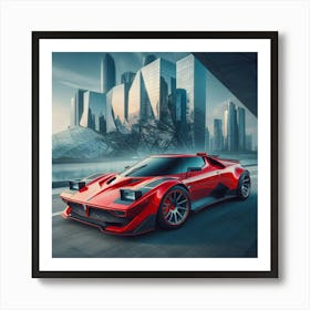 Futuristic Sports Car Poster