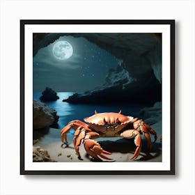 Crab In Cave 6 Art Print