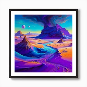 An Otherworldly Oil Painting Art Print