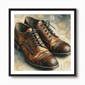 Dad's Shoes - Van Gogh Wall Art Art Print