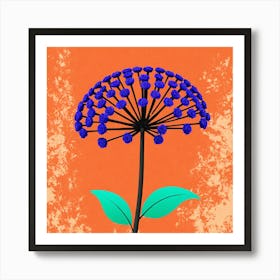 Blue Flower 14 Art Print