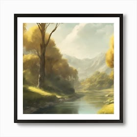 Landscape Painting Art Print