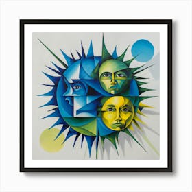 Sun And The Moon Art Print