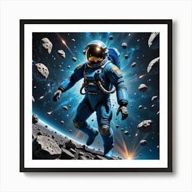 Adrift in the Cosmos: An Astronaut's View Art Print