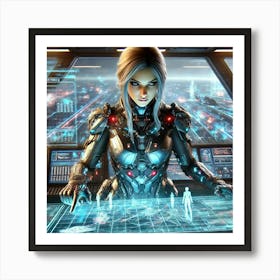 Lysara Stratos Tactical Expertise Sci Fi Art Print