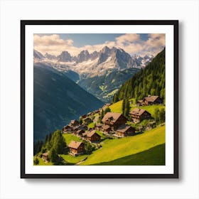 Alpine Village Art Print