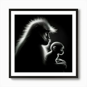 Mother And Child 3 Art Print