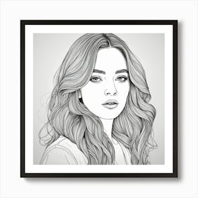 Portrait Of A Woman 6 Art Print