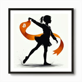 Bitcoin Girl 2 Art Print