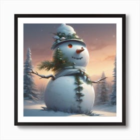 Frosty 2 Art Print