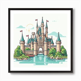 Disney Castle Art Print