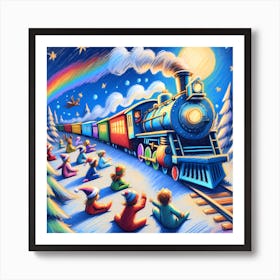 Super Kids Creativity:Christmas Train 2 Art Print