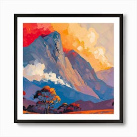 Sydney Mountain Range Art Print