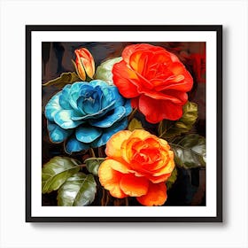 Roses Painting Art Print