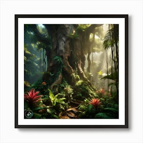 Tree In The Jungle Art Print