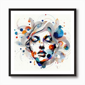 Frau, Gesicht 15 Art Print