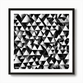 Black and White Abstract Art 317 Art Print