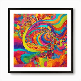 Colorful Pop Art Of Crazy Salsa 8k Wallpaper Art Print