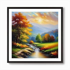 Autumn In The Mountains 24 Art Print