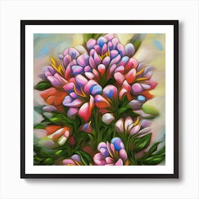 Alstroemeria Flowers 13 Art Print