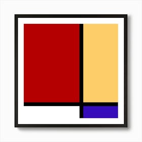 Squares Of Color 1 Art Print