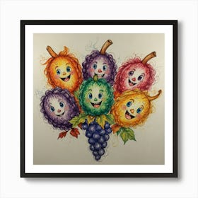 Grapes 23 Art Print