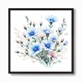 Flowers of Chicory 1 Art Print