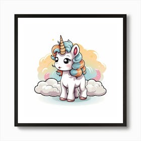 Cute Unicorn 322 Art Print