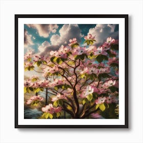 Georgia dogwood tree 2 Art Print