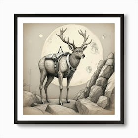 Stag! 4 Art Print