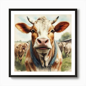 Cow Portrait 5 Art Print