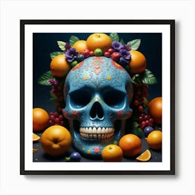 Day Of The Dead Skull 4 Art Print