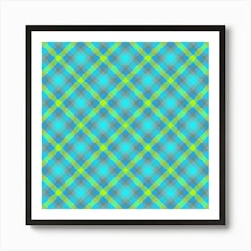 Plaid Fabric 15 Art Print